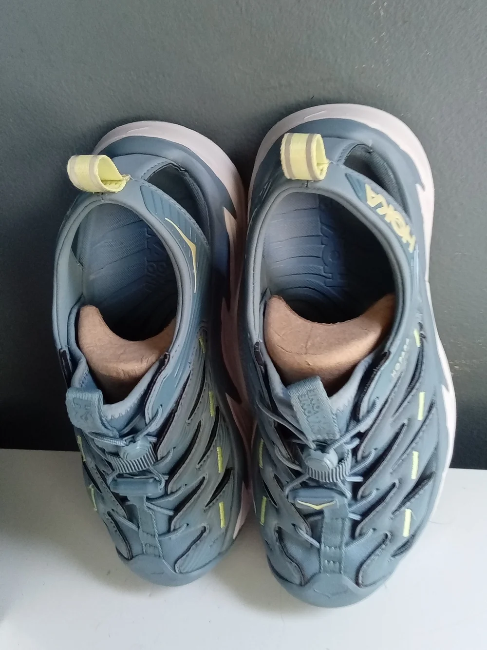 Hoka Hopara Womens Hiking Sandals Blue Lunar Rock 1106535 PBLR